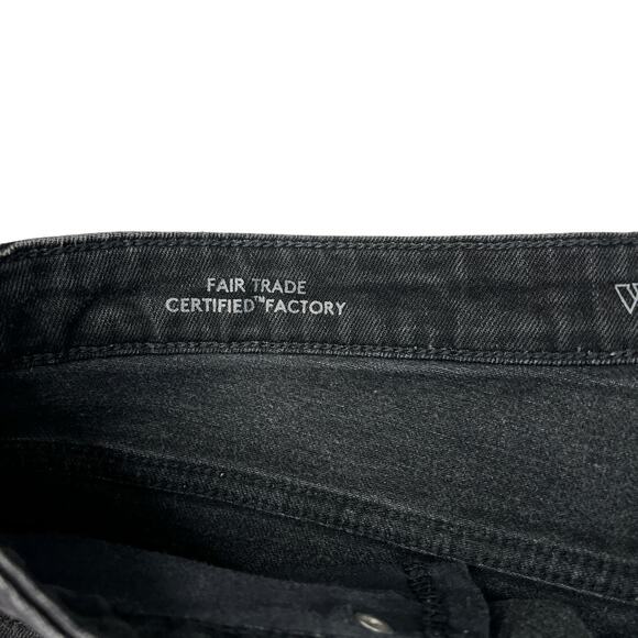 Wild Fable High Rise Rolled Cuff Jean Short Denim Stretch Black Womens 16 33R - Picture 4 of 7